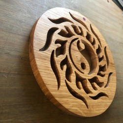Dessous de plat chêne motif...