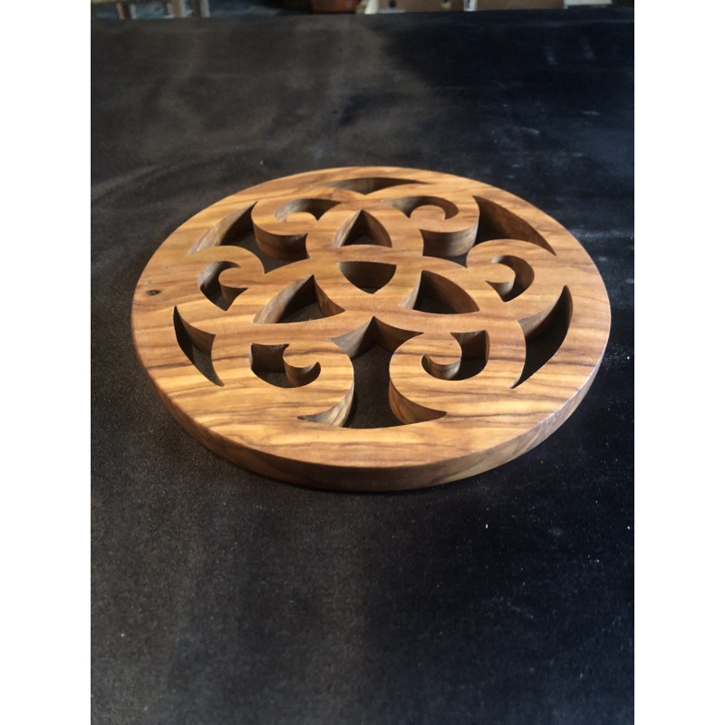 Dessous de plat en bois d'olivier