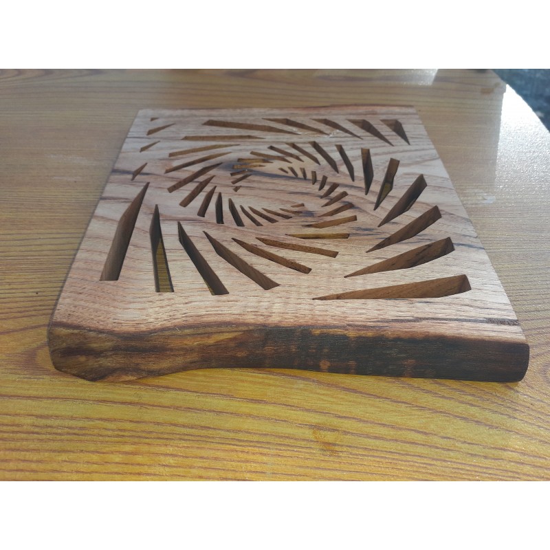 Motif spirale en Châtaignier