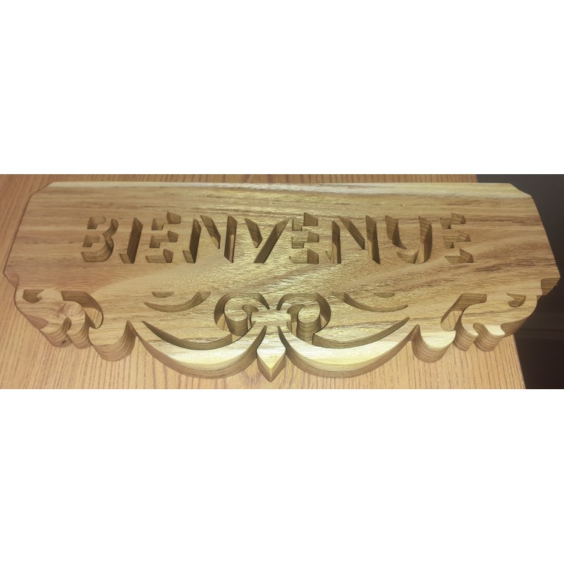 Pancarte Bienvenue dans du Robinier