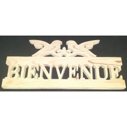 Bienvenue avec deux oiseaux