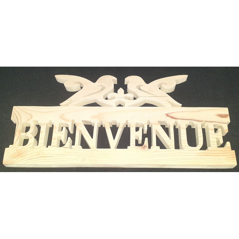 Bienvenue avec deux oiseaux