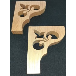 Equerres murale motif Fleur de lys