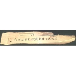L'Amour est en Nous panneau signalétique