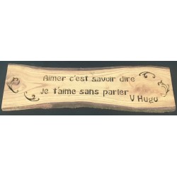 Enseigne avec phrase V.Hugo