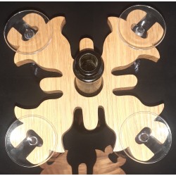 Porte Bouteille 4 verres