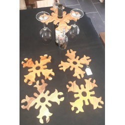 Porte bouteille 4 verres