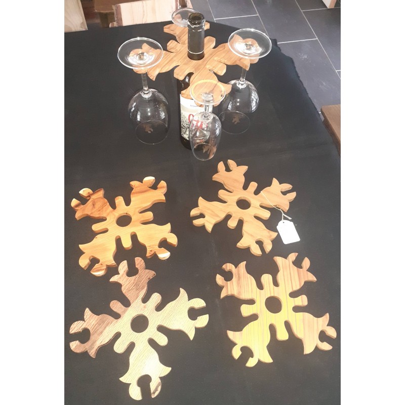 Porte bouteille 4 verres