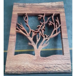 Tableau artisanal en bois...