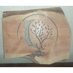 Visage Homme Femme formant arbre