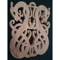 Motif celtique en bois massif