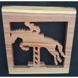 Tableau cheval saut d'obstacle
