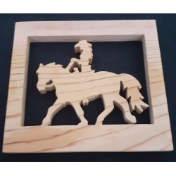 Cow girl sur son cheval