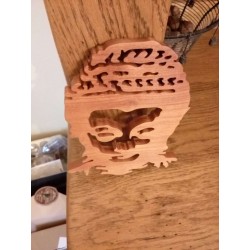 Masque en bois massif