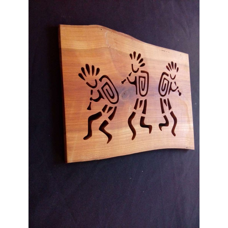 Tableau de trois kokopellis